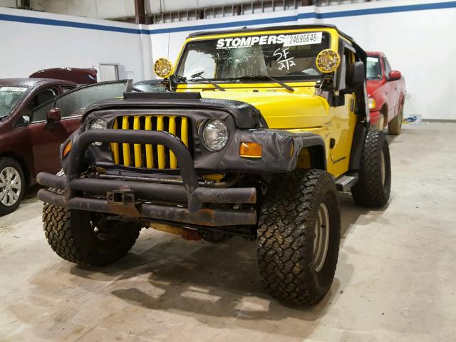 1J4FA49SXYP737755 - 2000 JEEP WRANGLER / YELLOW photo 2