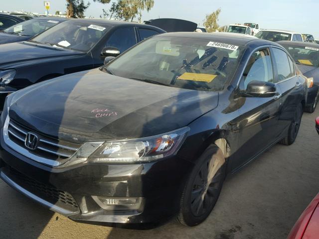 1HGCR2F77EA202100 - 2014 HONDA ACCORD EX BLACK photo 2