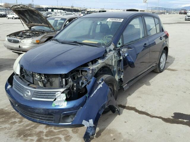 3N1BC13E98L396699 - 2008 NISSAN VERSA S BLUE photo 2