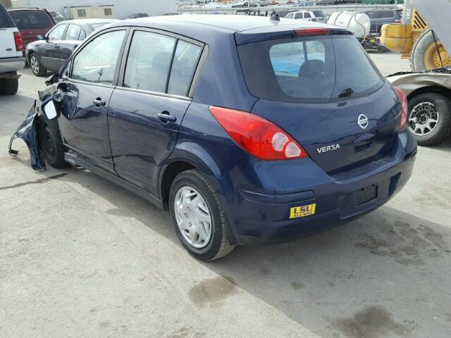 3N1BC13E98L396699 - 2008 NISSAN VERSA S BLUE photo 3