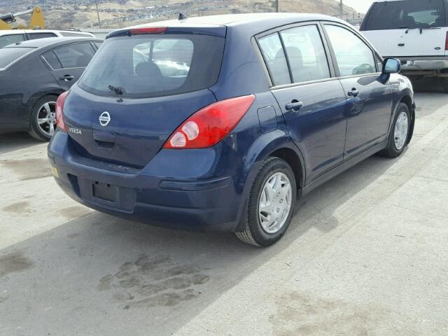 3N1BC13E98L396699 - 2008 NISSAN VERSA S BLUE photo 4