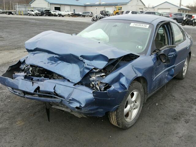 1FAFP53U12A234362 - 2002 FORD TAURUS SE BLUE photo 2