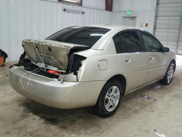 1G8AJ54F24Z178971 - 2004 SATURN ION LEVEL GOLD photo 4