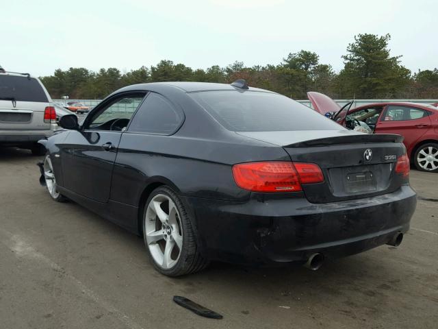 WBAKG7C56BE597937 - 2011 BMW 335 I BLACK photo 3