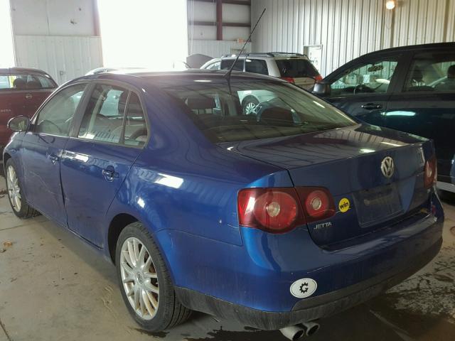 3VWJM71K68M181760 - 2008 VOLKSWAGEN JETTA S BLUE photo 3