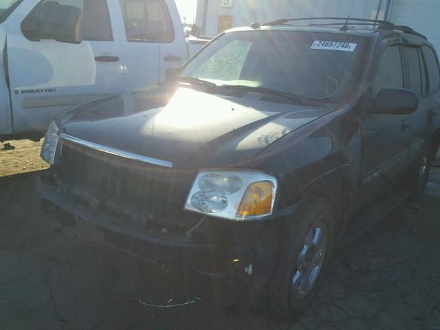 1GKDT13S652203180 - 2005 GMC ENVOY BLACK photo 2