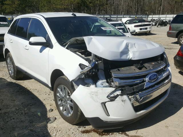 2FMDK3JC3EBB83711 - 2014 FORD EDGE SEL WHITE photo 1