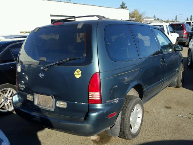 4N2DN1114VD822488 - 1997 NISSAN QUEST XE GREEN photo 4