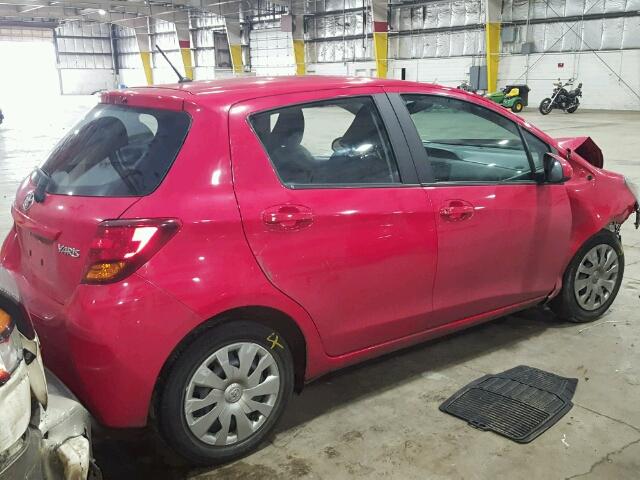 VNKKTUD32FA047424 - 2015 TOYOTA YARIS RED photo 4