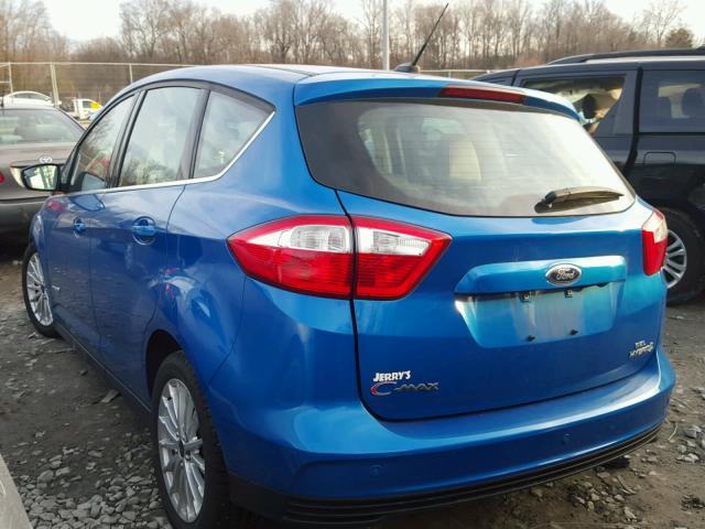 1FADP5BUXDL540301 - 2013 FORD C-MAX SEL BLUE photo 3