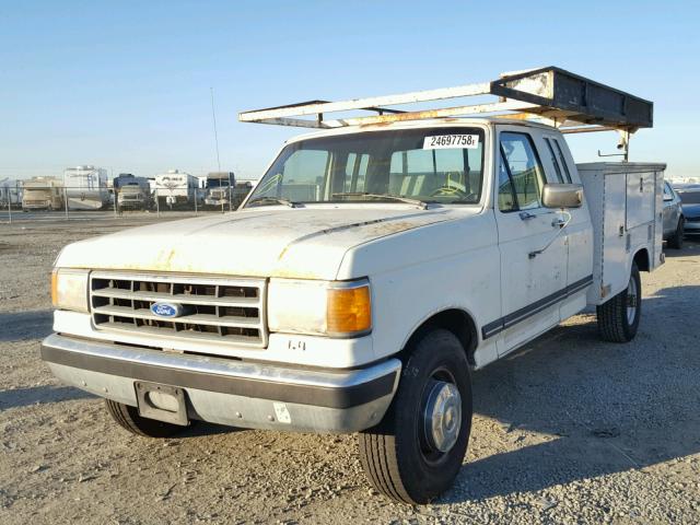 1FTHX25G1LKB00178 - 1990 FORD F250 WHITE photo 2