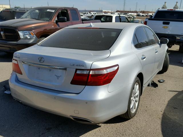 JTHBL46F185056237 - 2008 LEXUS LS 460 SILVER photo 4