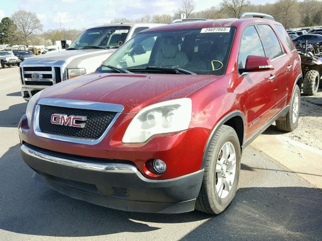 1GKER23788J196327 - 2008 GMC ACADIA SLT MAROON photo 2