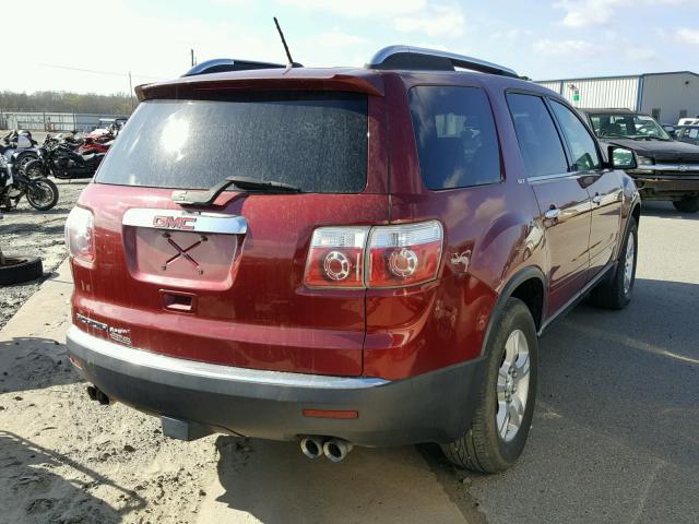 1GKER23788J196327 - 2008 GMC ACADIA SLT MAROON photo 4