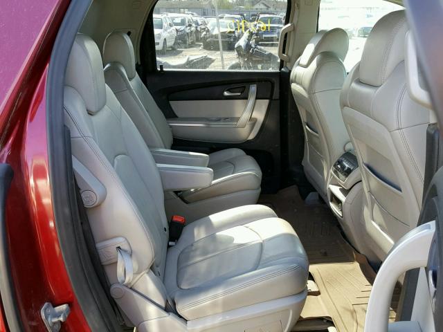 1GKER23788J196327 - 2008 GMC ACADIA SLT მუქწითელი ფოტო 6