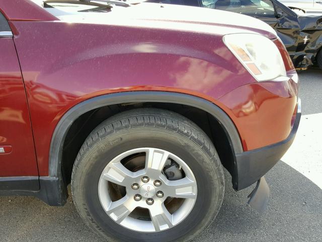 1GKER23788J196327 - 2008 GMC ACADIA SLT მუქწითელი ფოტო 9