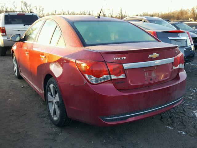 1G1PG5S92B7152660 - 2011 CHEVROLET CRUZE LT RED photo 3