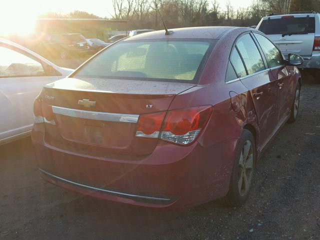 1G1PG5S92B7152660 - 2011 CHEVROLET CRUZE LT RED photo 4