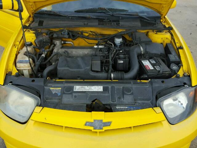 1G1JH12F447133192 - 2004 CHEVROLET CAVALIER L YELLOW photo 7