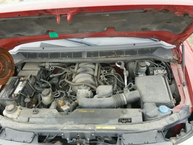 1N6AA06E78N318987 - 2008 NISSAN TITAN XE RED photo 7