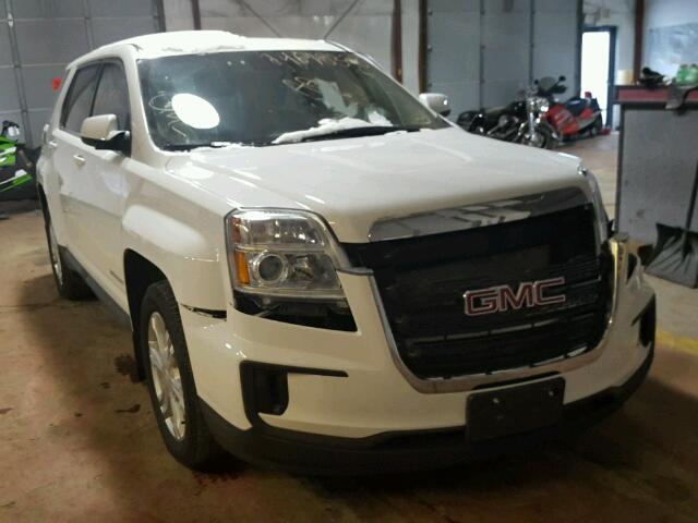 2GKFLSEK1H6151315 - 2017 GMC TERRAIN SL WHITE photo 1