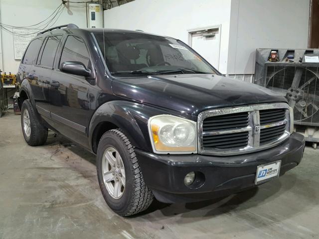 1D4HD48N46F166318 - 2006 DODGE DURANGO SL BLACK photo 1