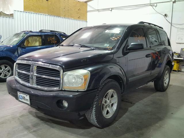 1D4HD48N46F166318 - 2006 DODGE DURANGO SL BLACK photo 2