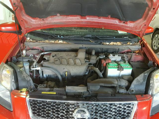 3N1AB6AP7CL650502 - 2012 NISSAN SENTRA 2.0 RED photo 7