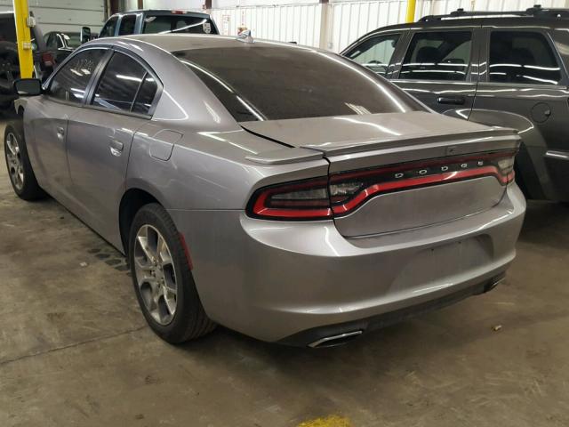 2C3CDXJG4FH897838 - 2015 DODGE CHARGER SX GRAY photo 3