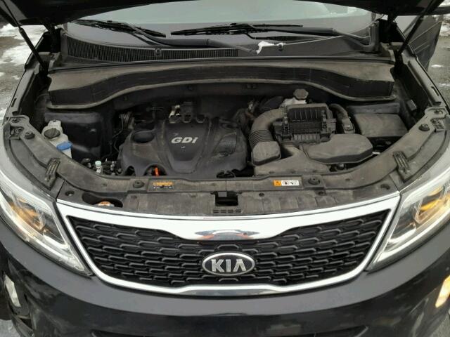 5XYKT3A61FG564764 - 2015 KIA SORENTO LX BLACK photo 7