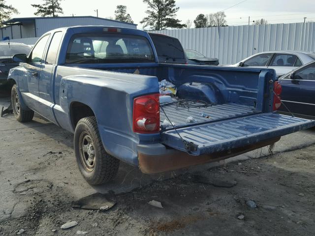 1D7HE22K16S664552 - 2006 DODGE DAKOTA ST BLUE photo 3