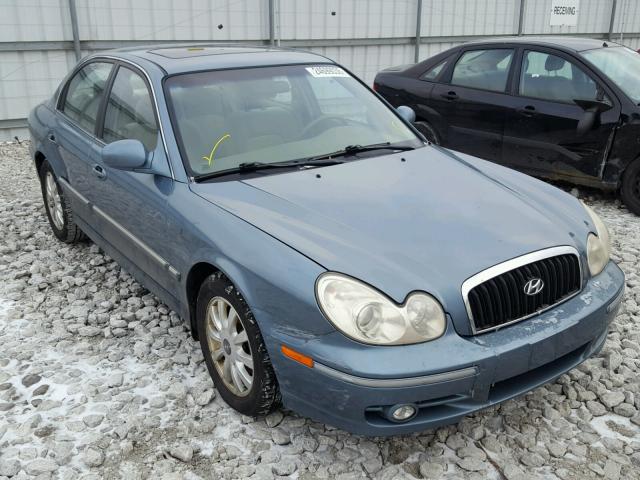 KMHWF35H44A010907 - 2004 HYUNDAI SONATA GLS BLUE photo 1