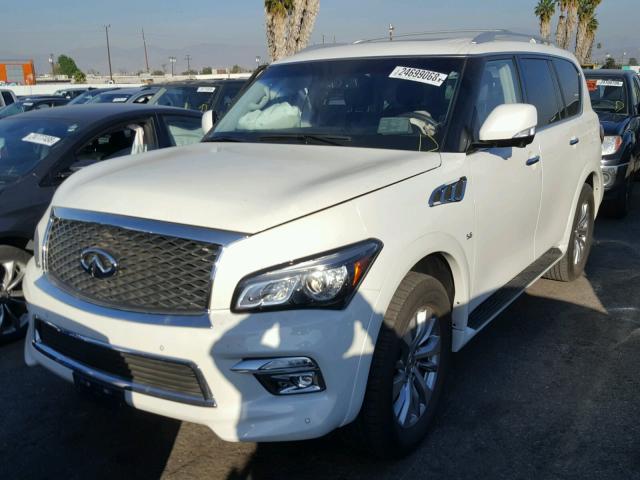 JN8AZ2NF8G9611679 - 2016 INFINITI QX80 WHITE photo 2