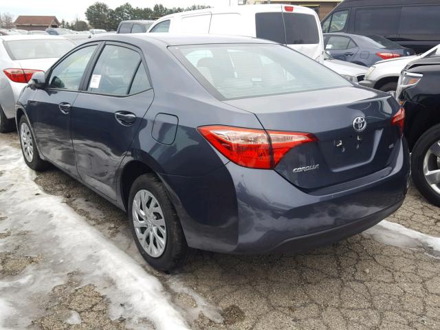 5YFBURHE4HP686496 - 2017 TOYOTA COROLLA L GRAY photo 3