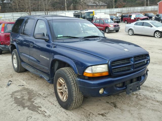 1B4HS28N51F602154 - 2001 DODGE DURANGO BLUE photo 1