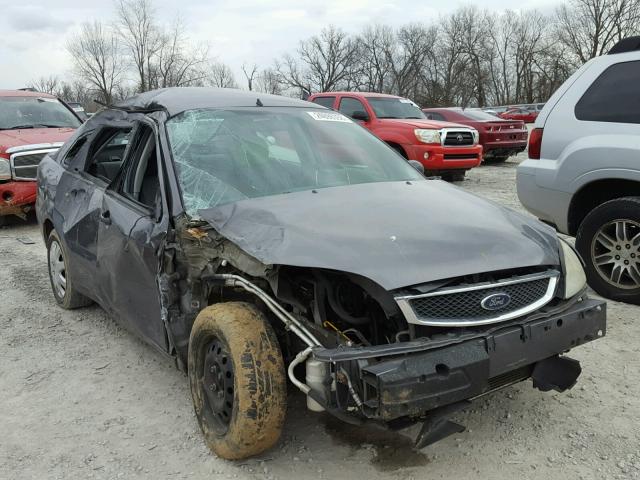 1FAFP34N07W105924 - 2007 FORD FOCUS ZX4 GRAY photo 1