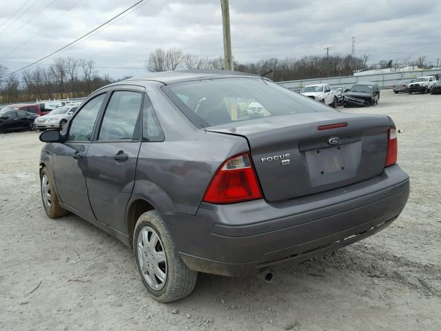 1FAFP34N07W105924 - 2007 FORD FOCUS ZX4 GRAY photo 3