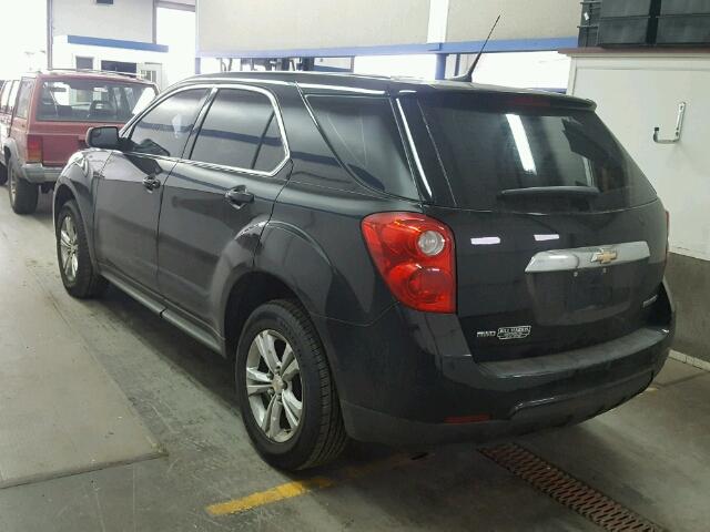 2GNFLCEK8C6380060 - 2012 CHEVROLET EQUINOX LS BLACK photo 3