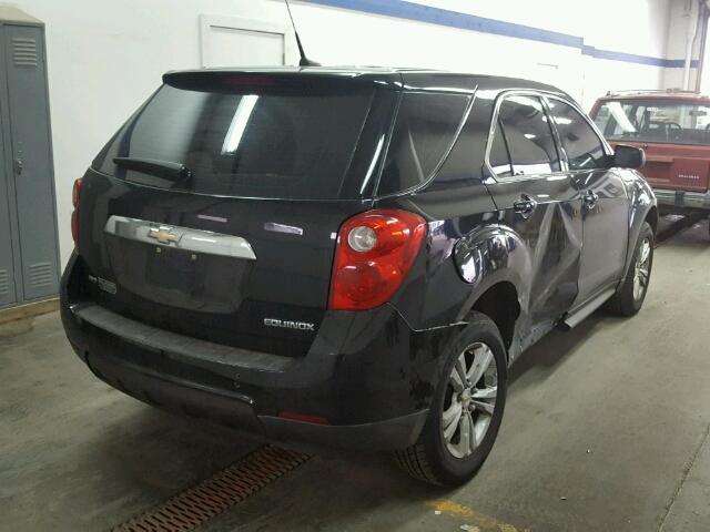 2GNFLCEK8C6380060 - 2012 CHEVROLET EQUINOX LS BLACK photo 4