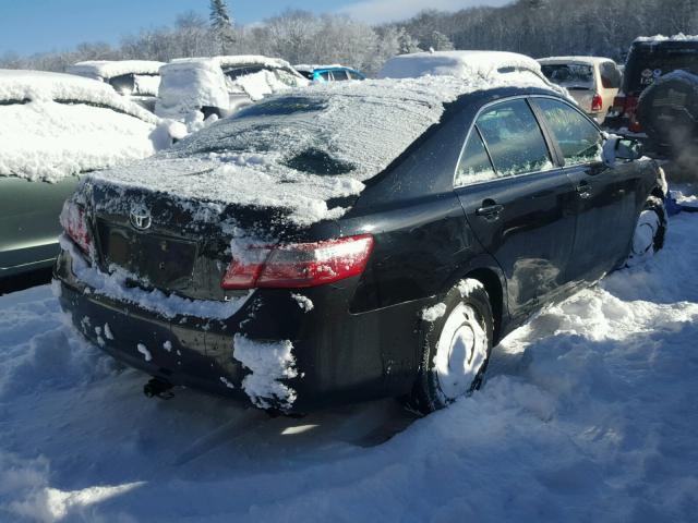 4T1BE46K78U745905 - 2008 TOYOTA CAMRY CE BLACK photo 4