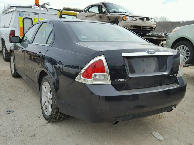 3FAHP08167R113544 - 2007 FORD FUSION SEL BLACK photo 3