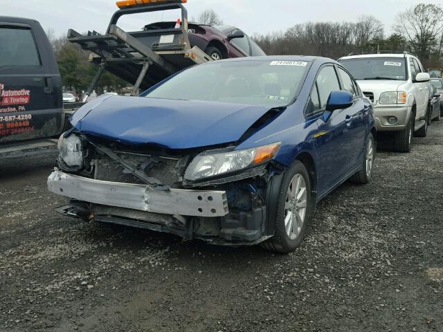 19XFB2F89CE315792 - 2012 HONDA CIVIC EX BLUE photo 2