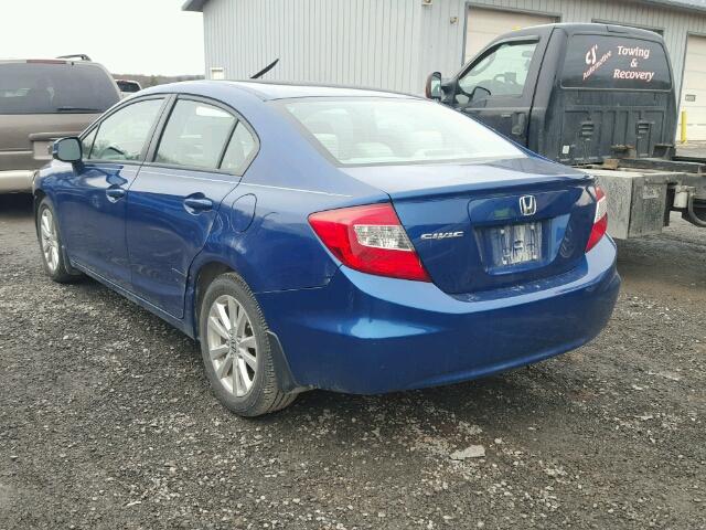 19XFB2F89CE315792 - 2012 HONDA CIVIC EX BLUE photo 3