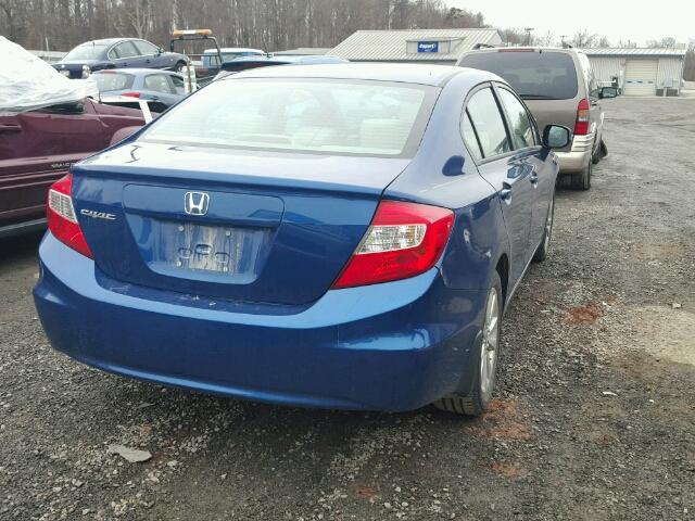 19XFB2F89CE315792 - 2012 HONDA CIVIC EX BLUE photo 4