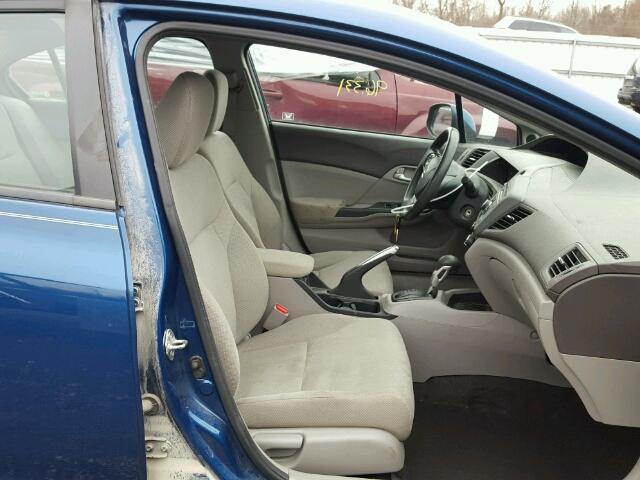 19XFB2F89CE315792 - 2012 HONDA CIVIC EX BLUE photo 5