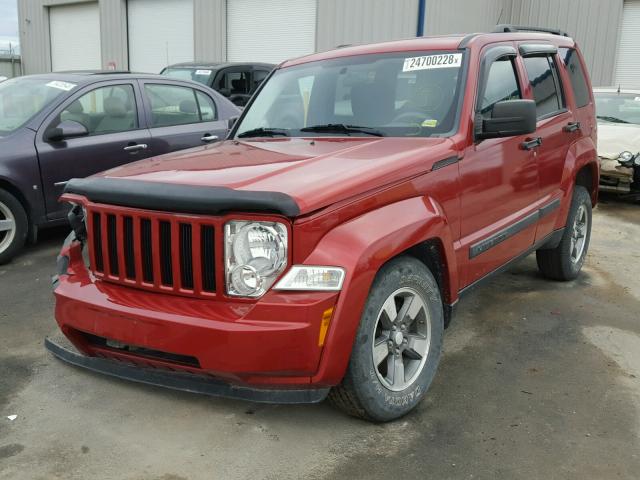 1J8GN28KX9W506035 - 2009 JEEP LIBERTY SP RED photo 2