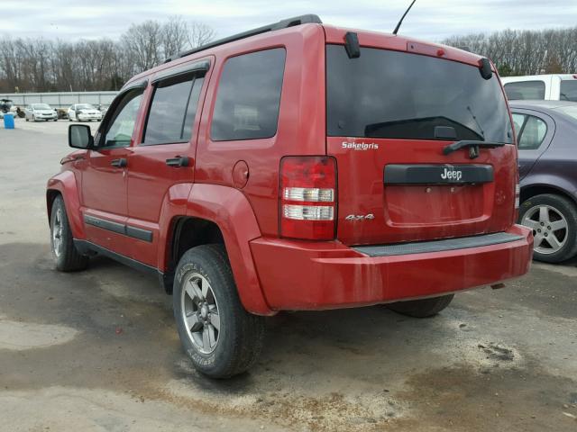 1J8GN28KX9W506035 - 2009 JEEP LIBERTY SP RED photo 3