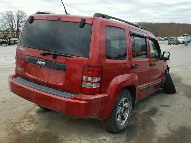 1J8GN28KX9W506035 - 2009 JEEP LIBERTY SP RED photo 4