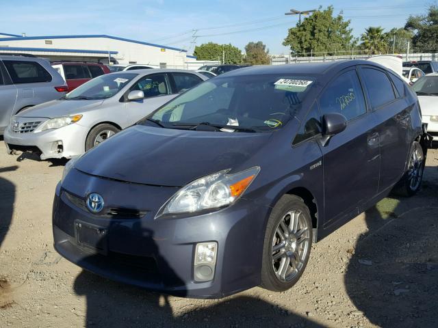 JTDKN3DU0A0230051 - 2010 TOYOTA PRIUS GRAY photo 2