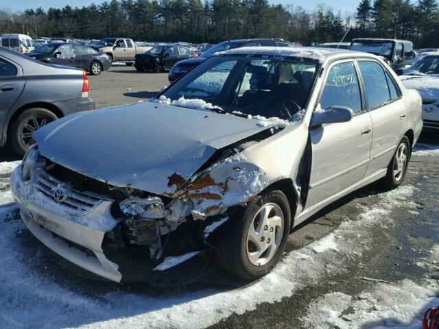 2T1BR12E12C553780 - 2002 TOYOTA COROLLA CE GRAY photo 2